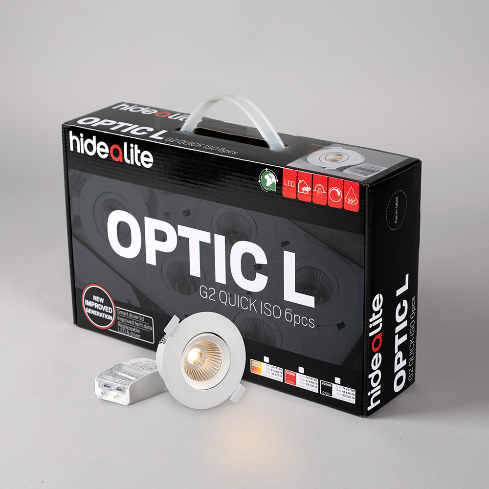 Downlight Hide-A-Lite DL Optic G2 L Q ISO 6-pack 640 lm