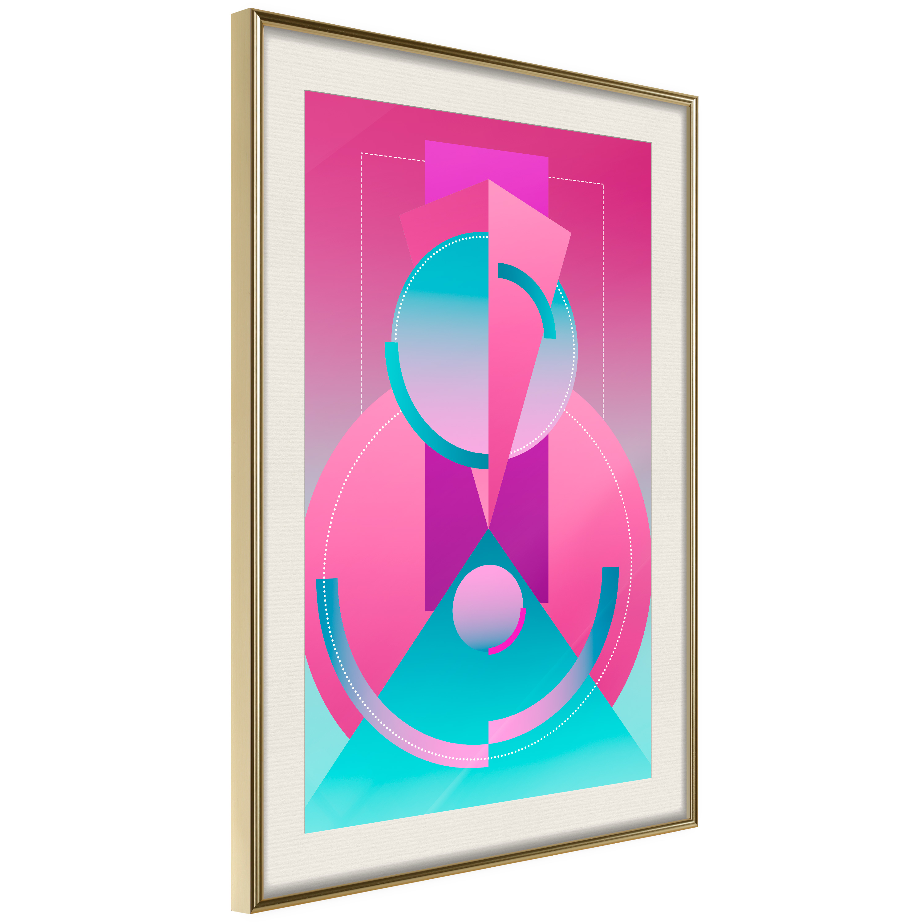Poster Artgeist Affisch Geometric Locomotive