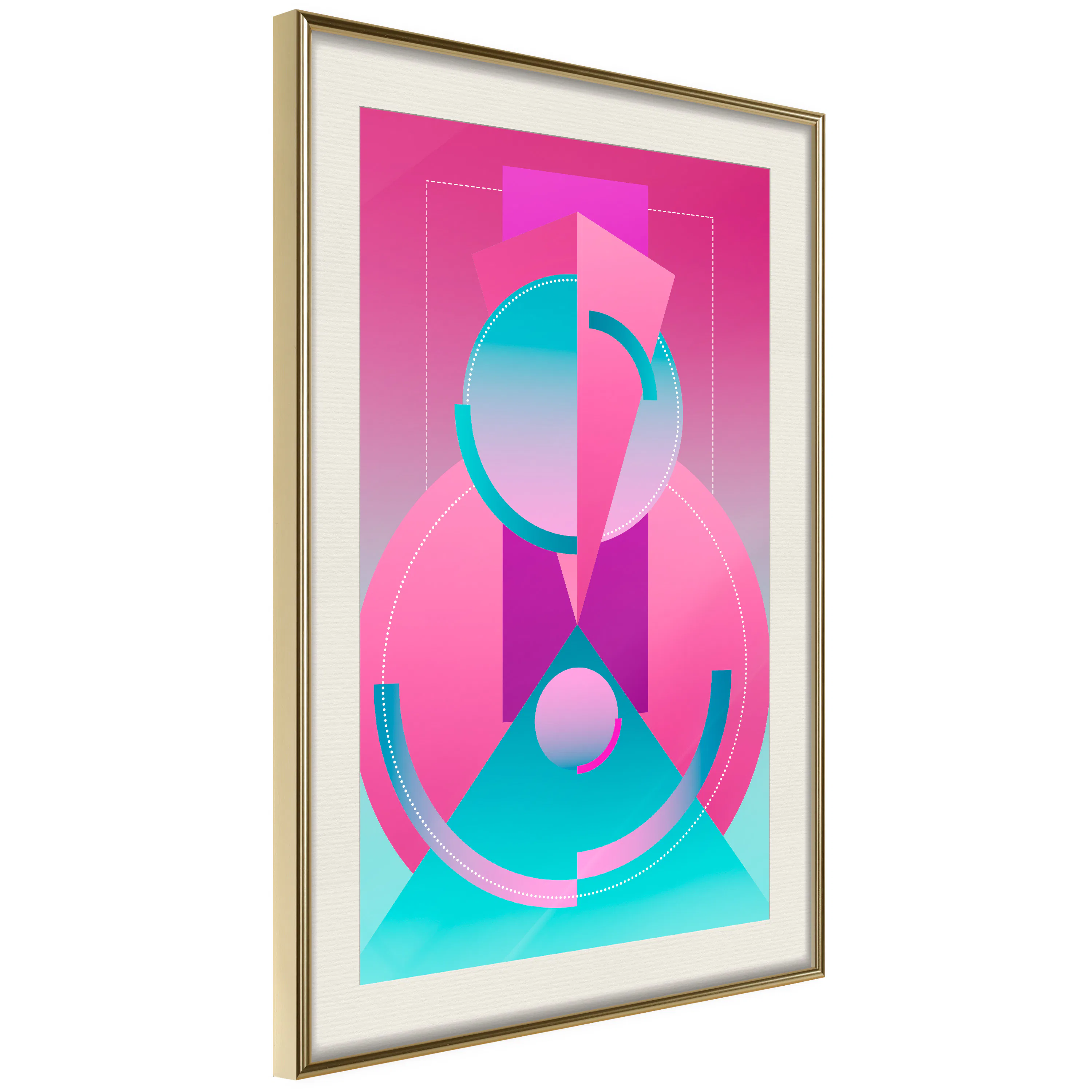 Poster Artgeist Affisch Geometric Locomotive