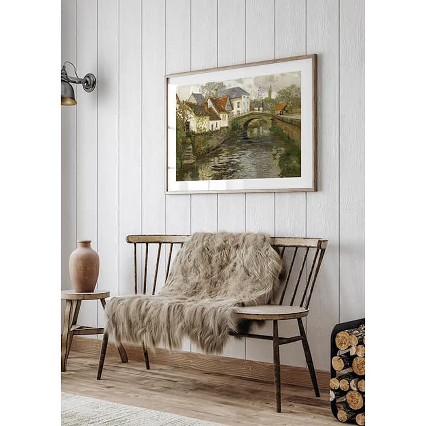 Poster Gallerix Small Town Near La Panne By Frits Thaulow