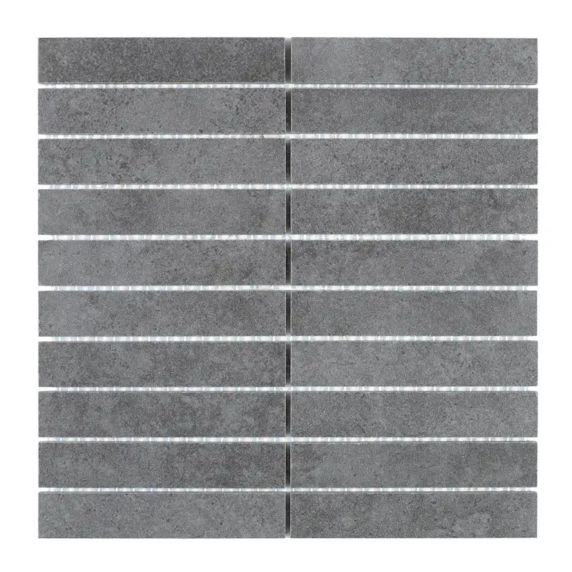 Mosaik Arredo SunStone Svart Mosaic 3x15 cm