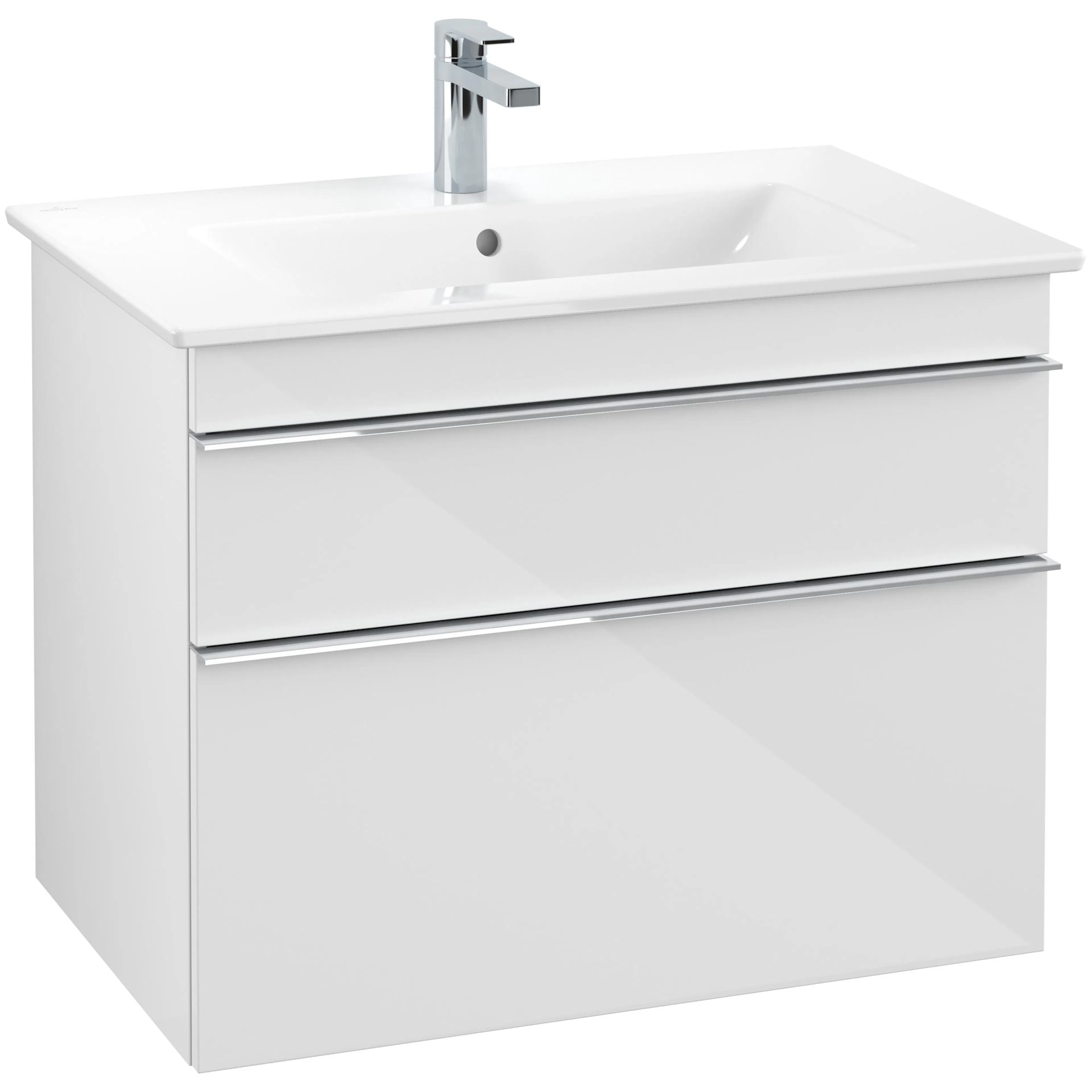 Tvättställsskåp Villeroy & Boch Venticello A92501DH Vit Högblank, Handtag: Krom, B: 753 mm