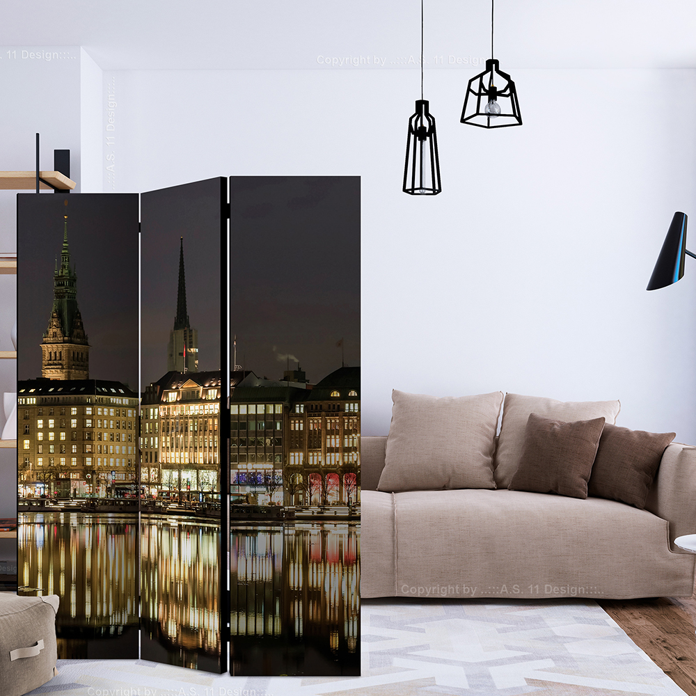 Rumsavdelare Skärmvägg Arkiio Night In Hamburg 135x172 cm