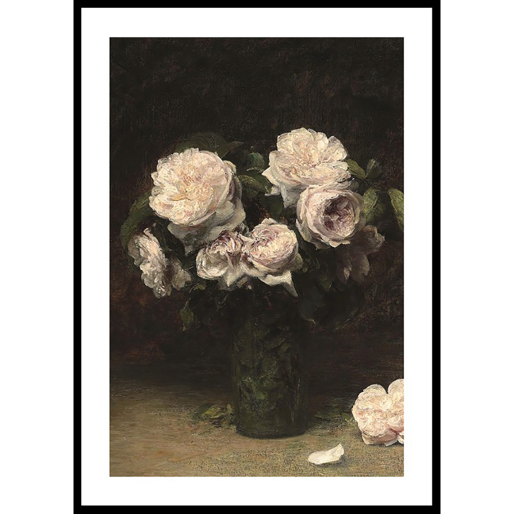 Poster Gallerix Roses Dans Un Verre 1877 By Henri Fantin-Latour