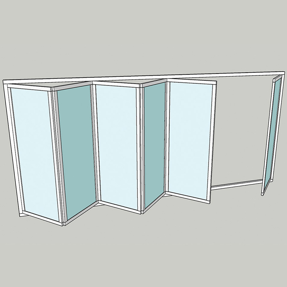 Vikparti Allvy Sunroom s75 3-Glas 6-Delad