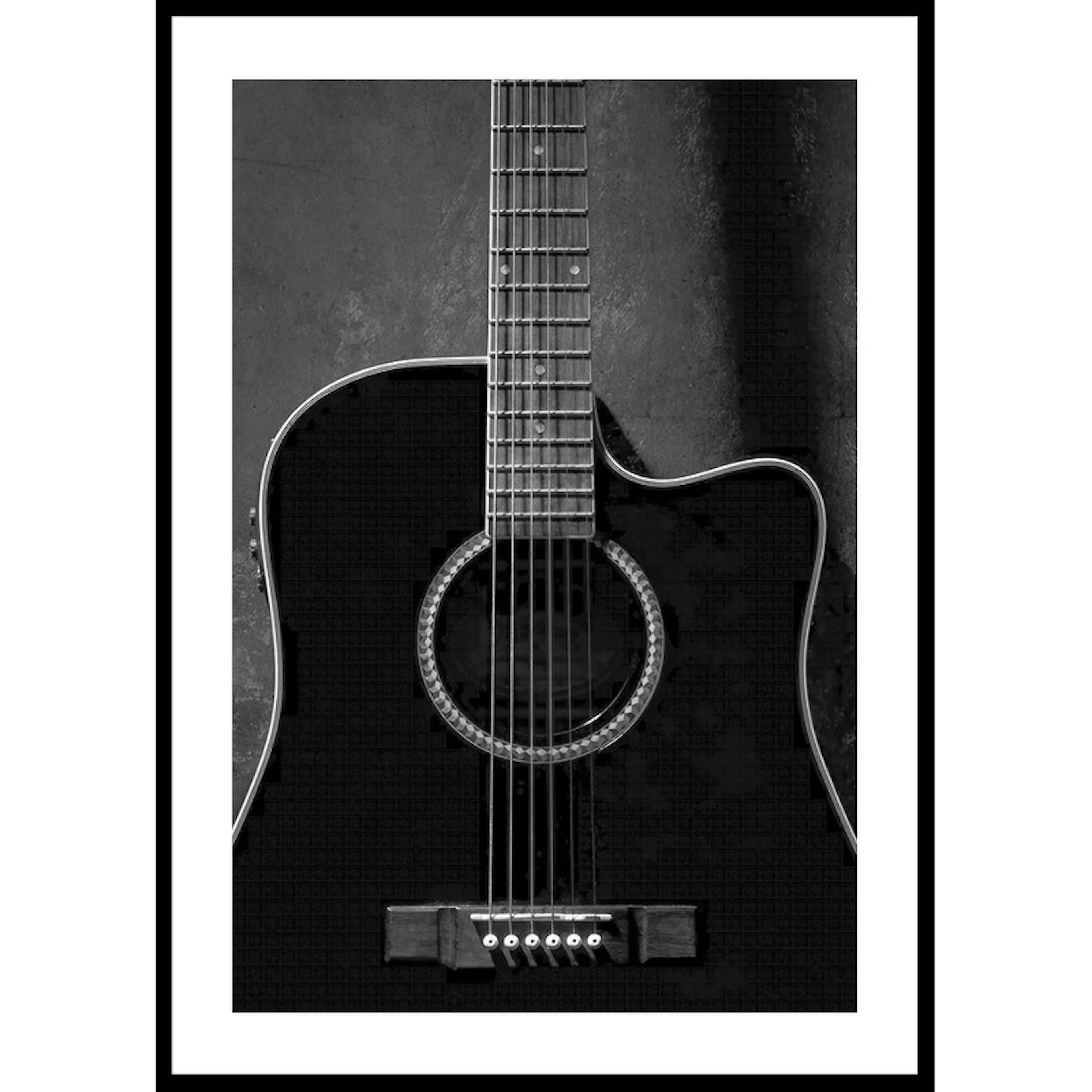 Poster Gallerix Black Guitarr