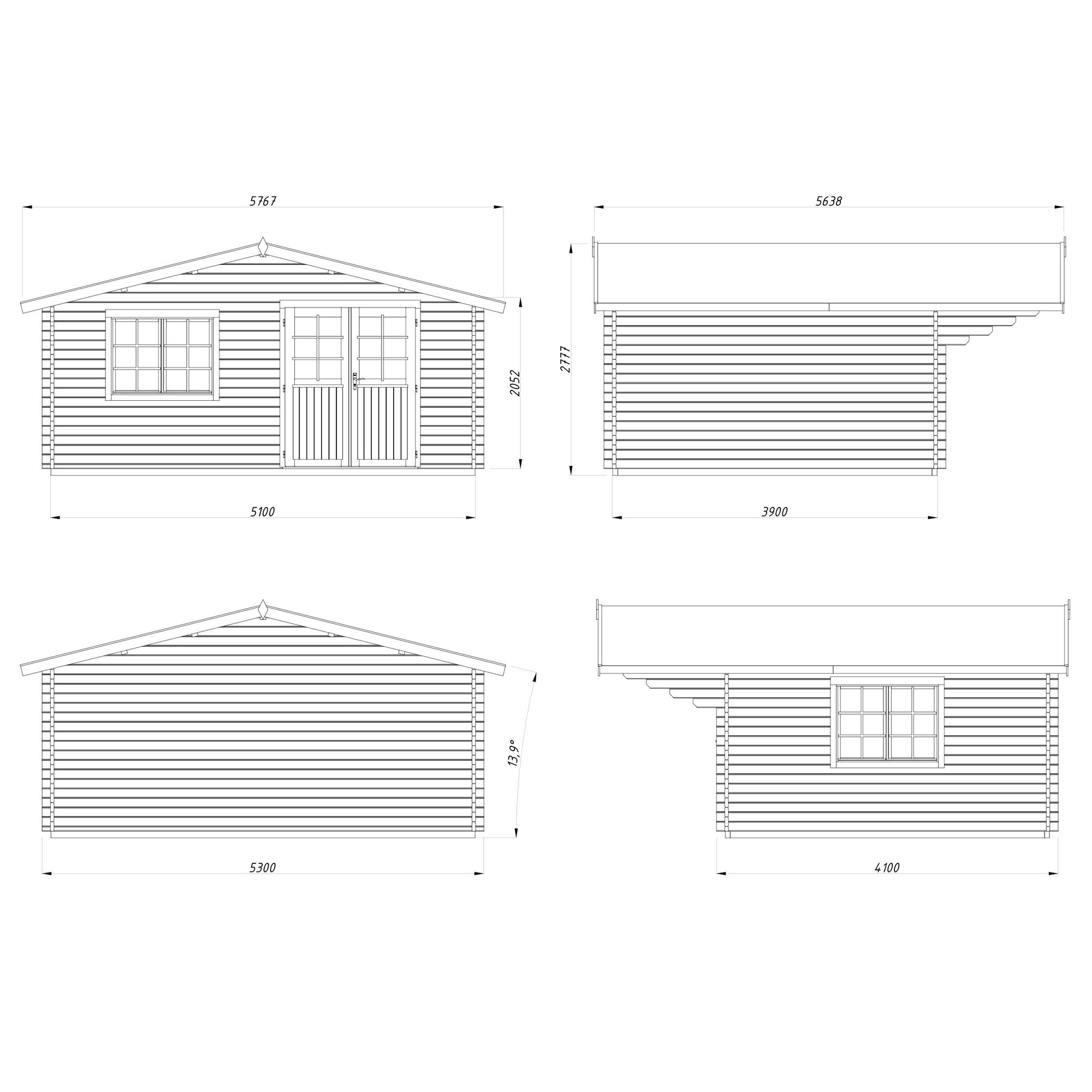 Stuga Palmako Sally 19,9 m2