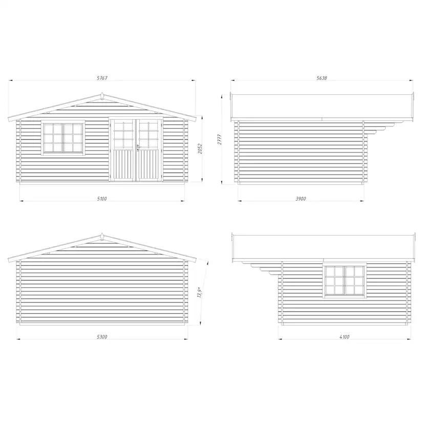 Stuga Palmako Sally 19,9 m2