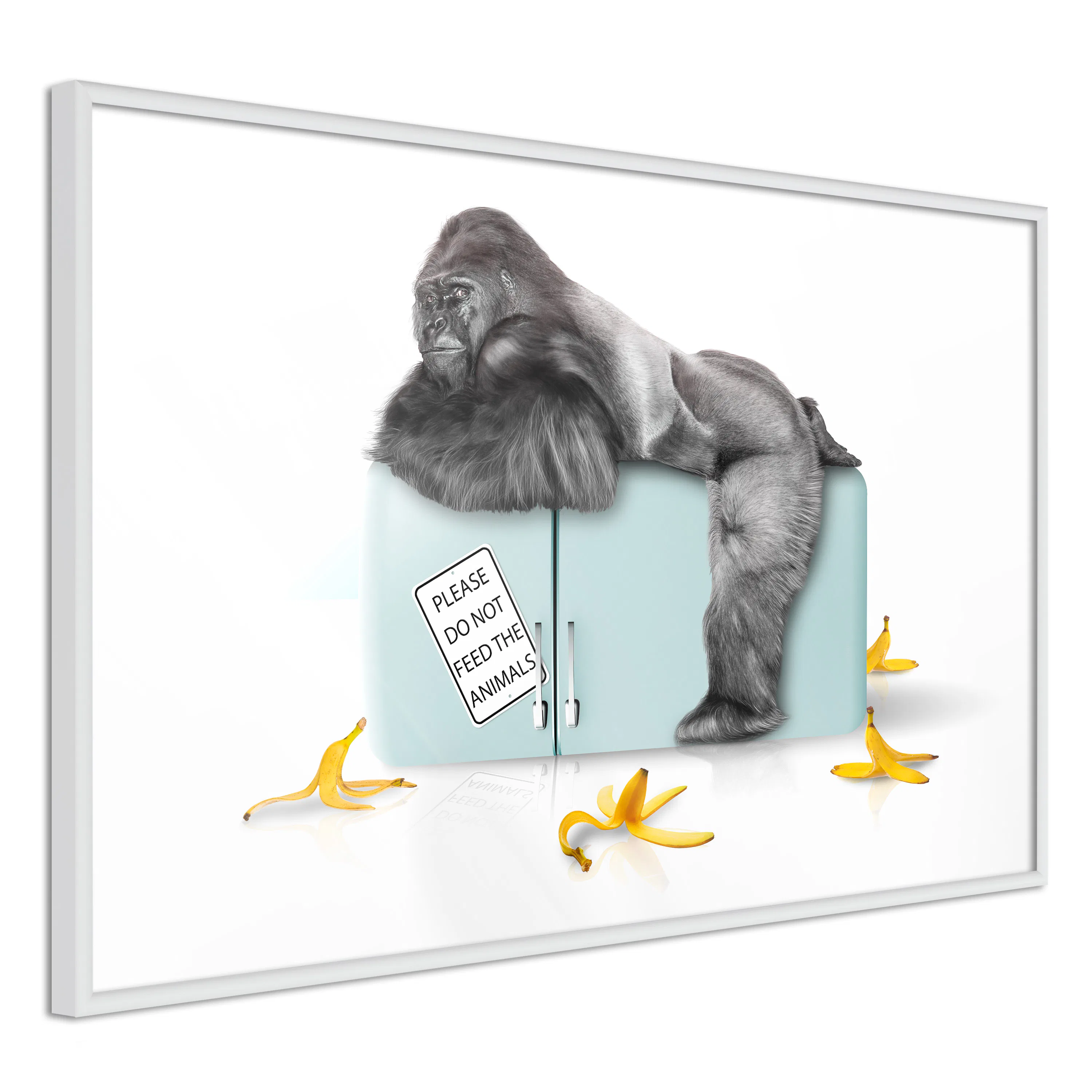 Poster Artgeist Affisch Hungry Gorilla