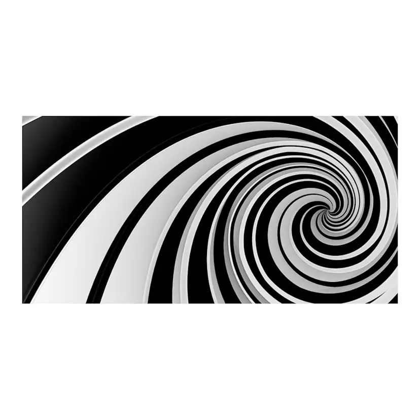 Fototapet XXL Arkiio Black and white swirl 550x270 cm