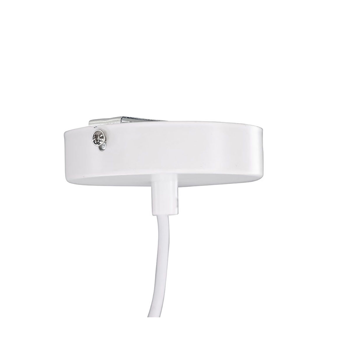 Nicola - Small Pendant Lamp - White / White artificial feath Vit