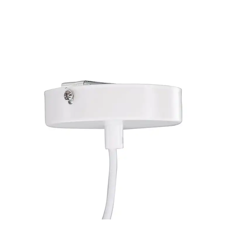 Nicola - Small Pendant Lamp - White / White artificial feath Vit