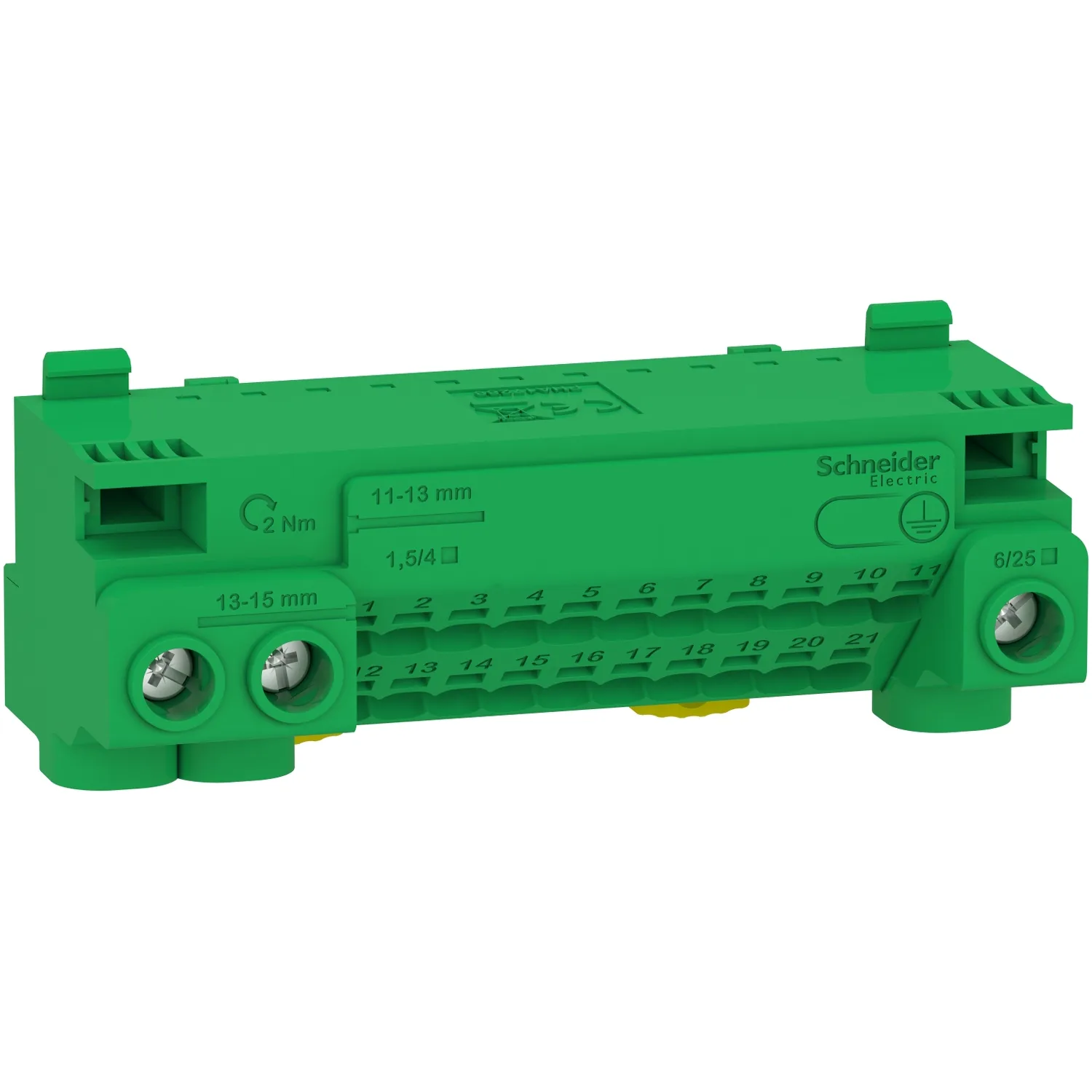Jordplint Schneider Electric Linergy med 24 Anslutningar