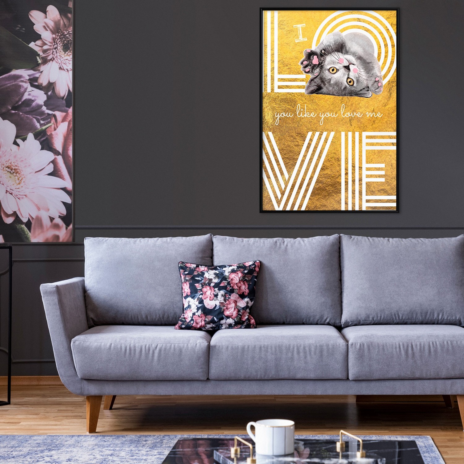 Poster Artgeist Affisch I Love You like You Love Me