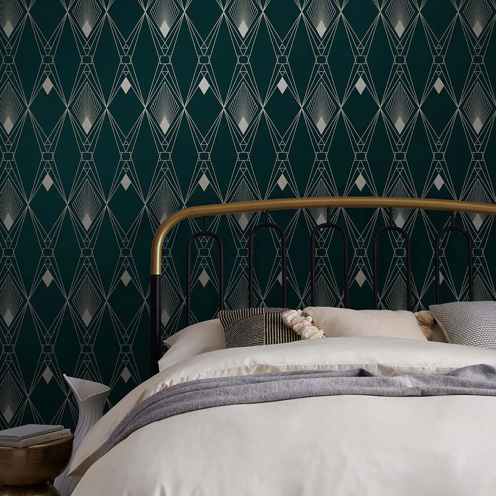 Tapet NEXT Deco Geometric Teal