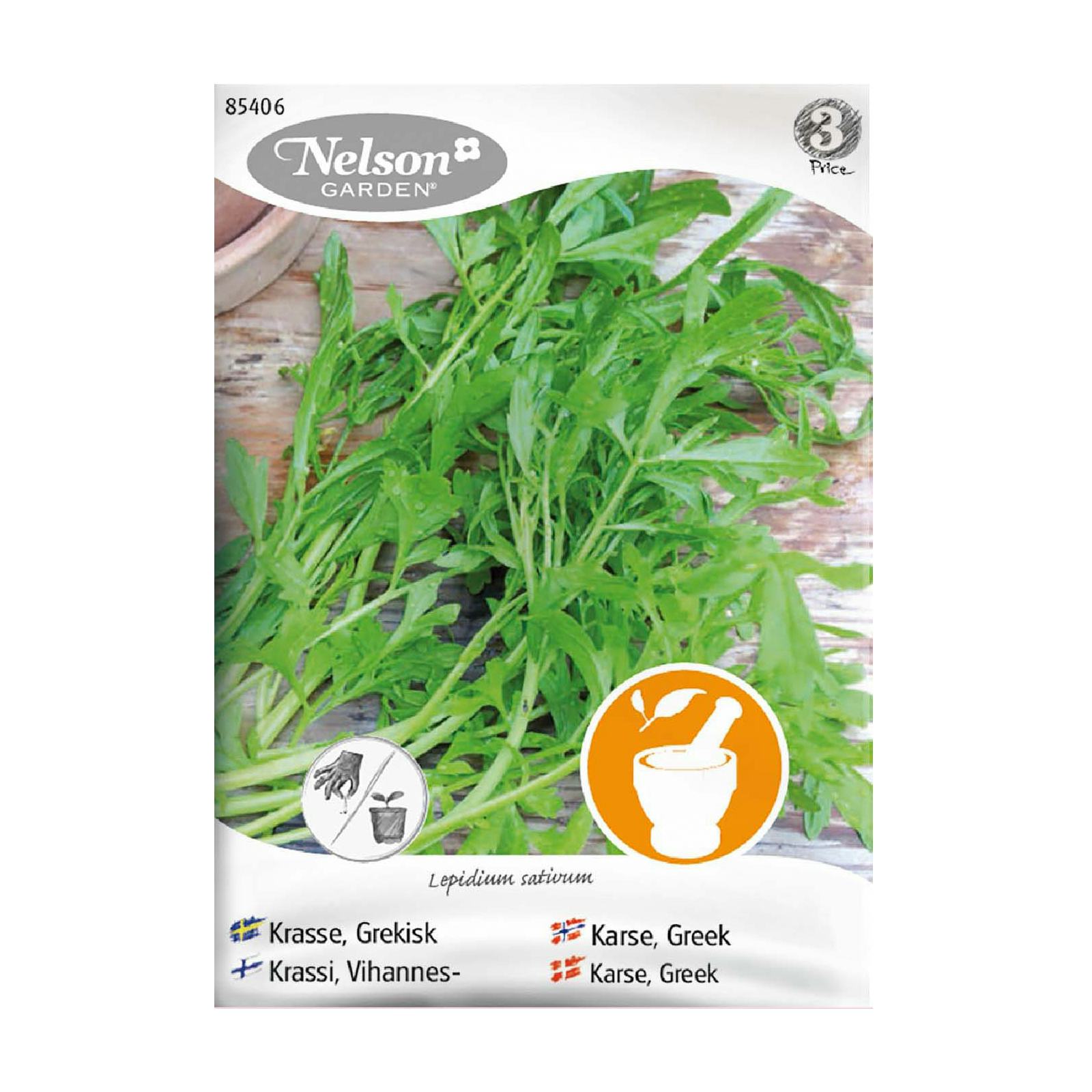 Frö Krasse Nelson Garden Grekisk