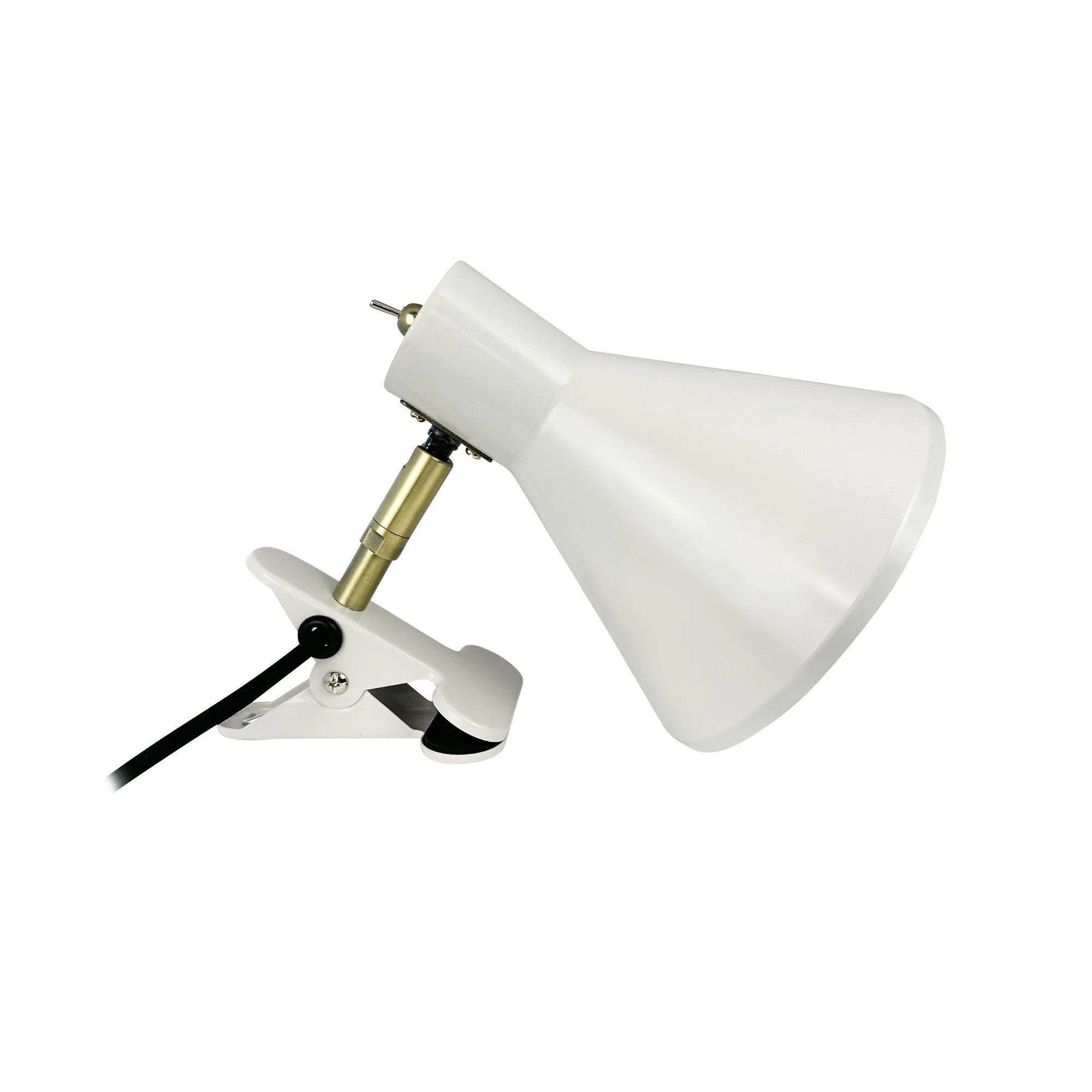 Vägglampa Dyberg Larsen Sleep Klämmlampa Vit/Mässing