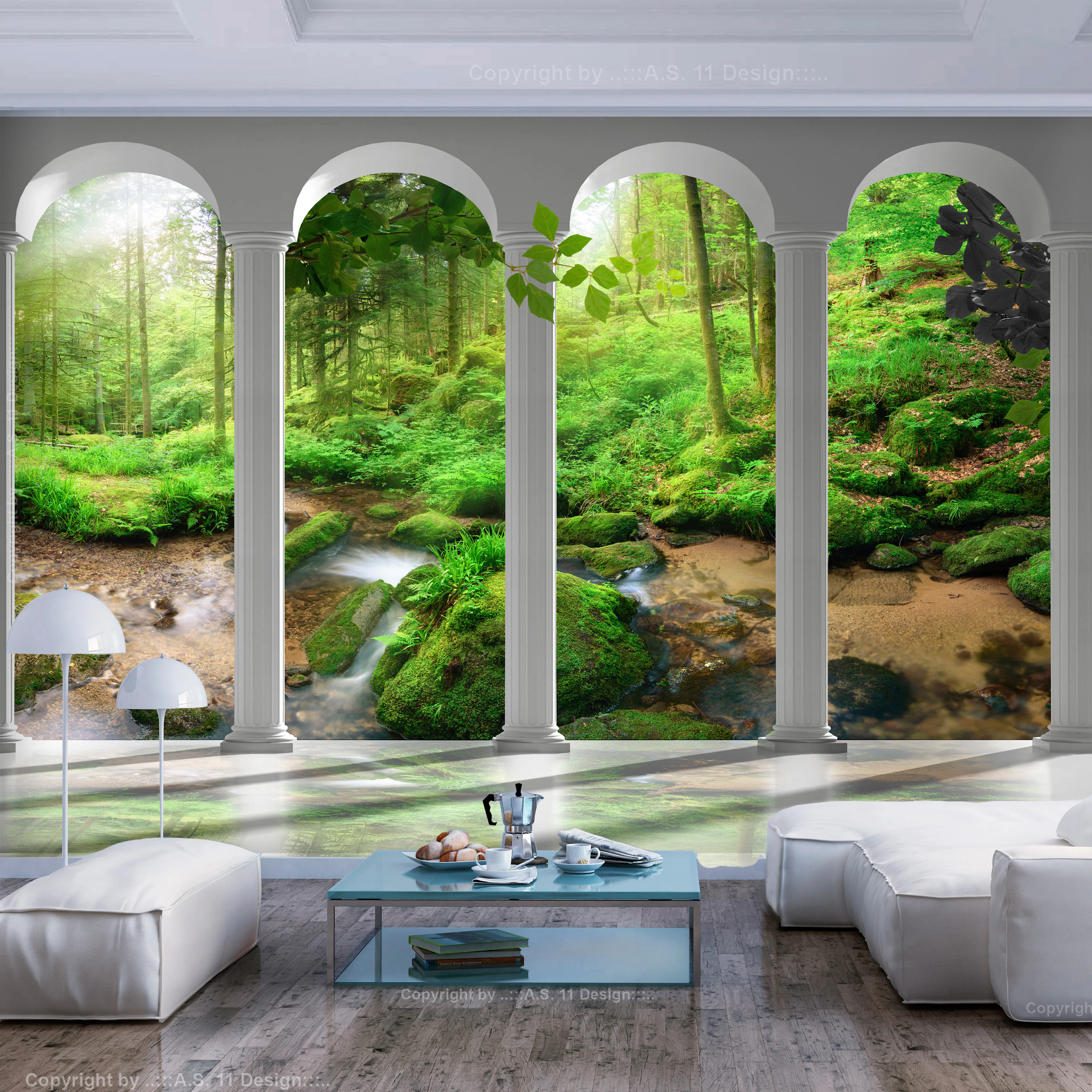 Fototapet Arkiio Pillars And Forest