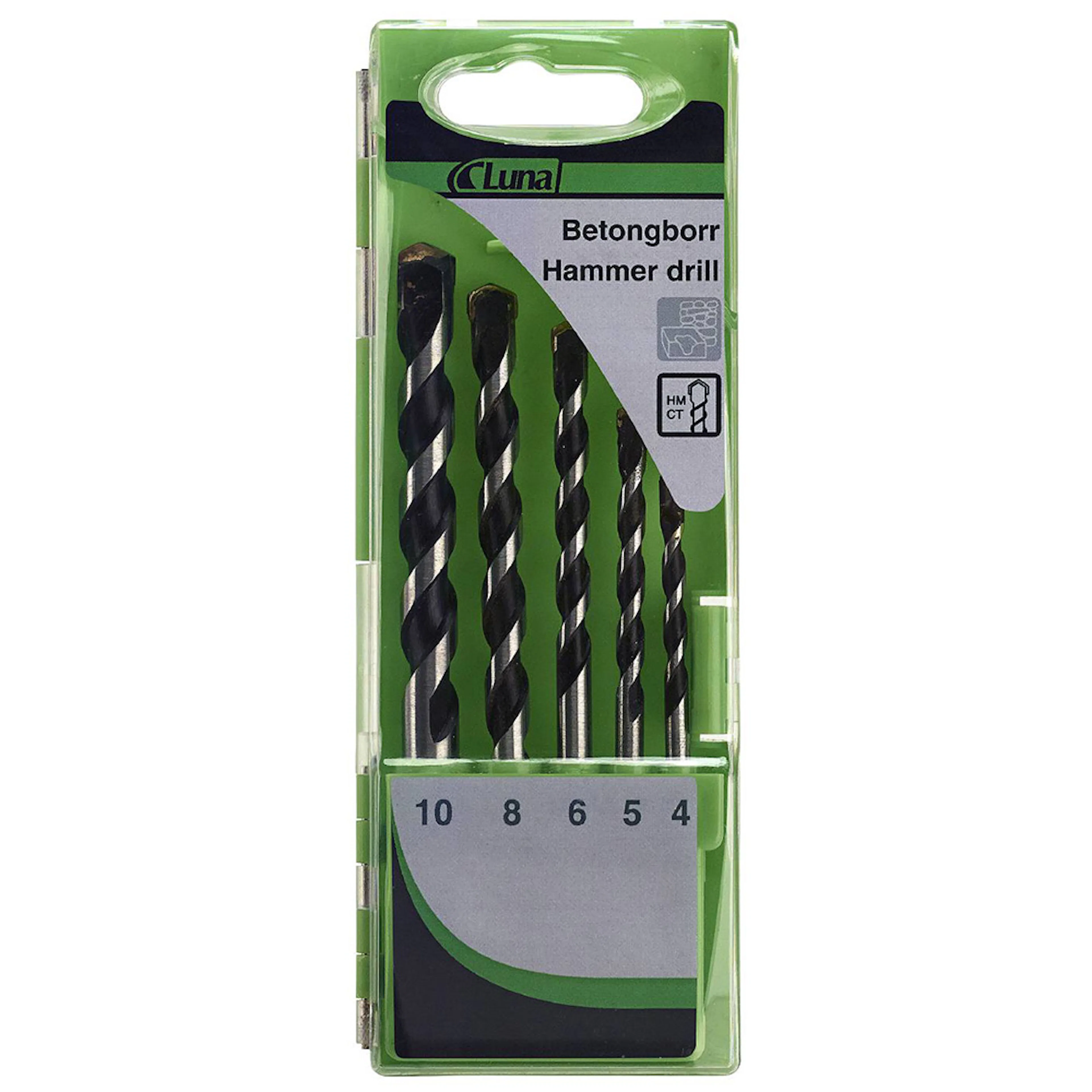 Betongborrsats Luna Tools 5-Delar