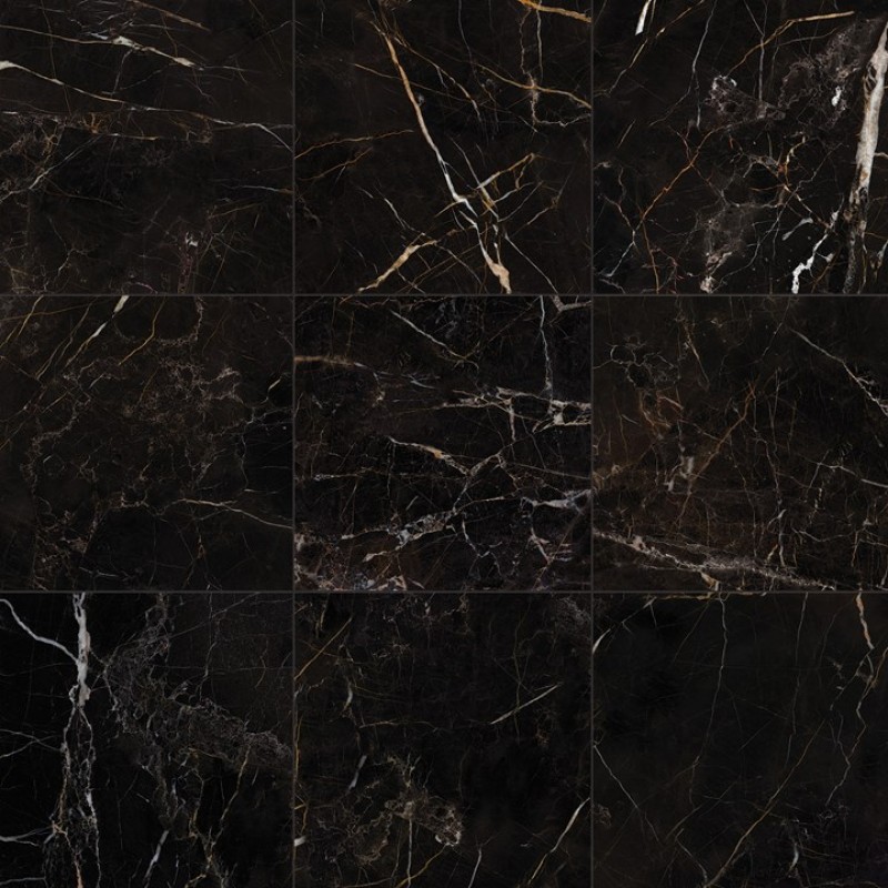 Klinker Ceramiche Keope Elements Lux Port Laurent Svart 15x15 cm