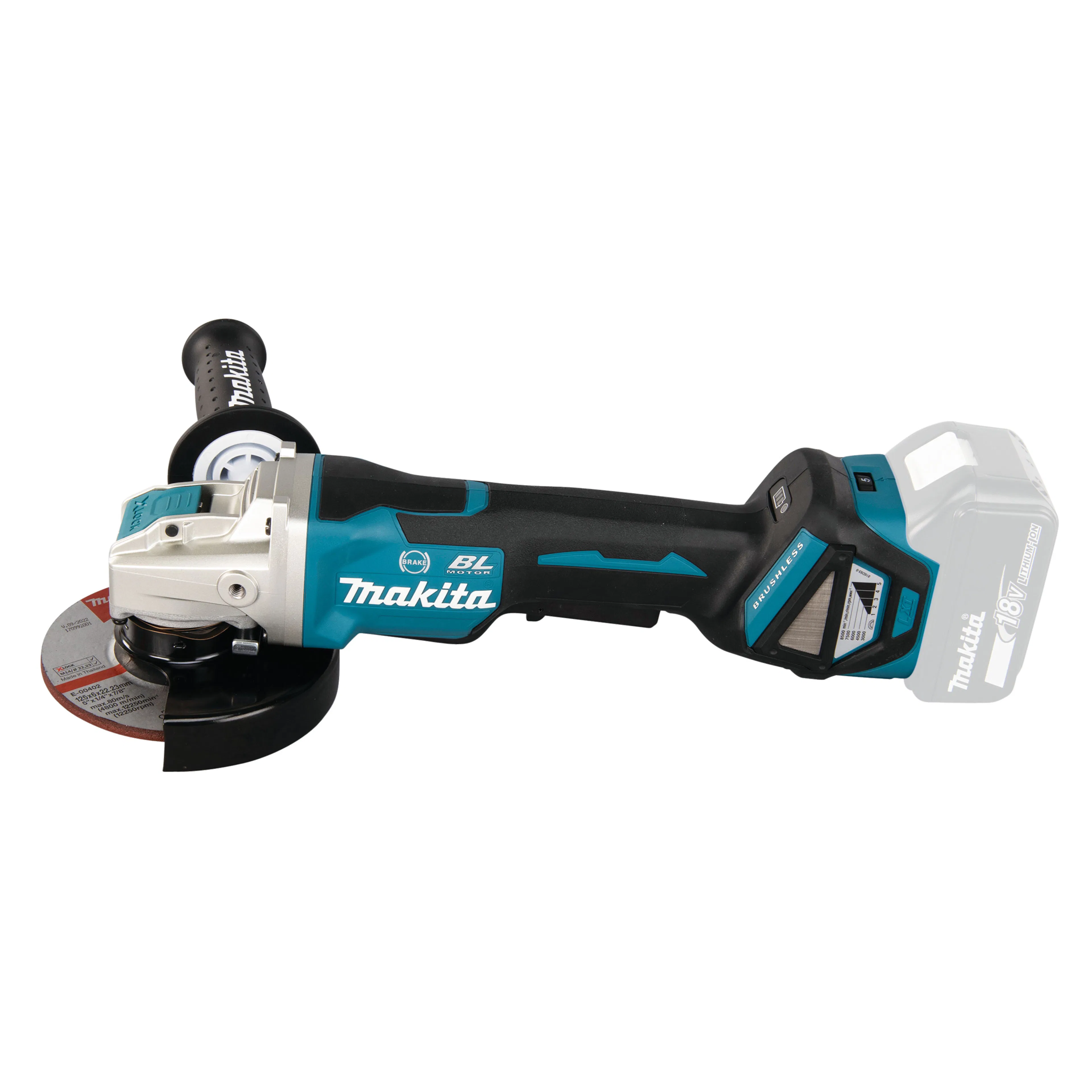 Vinkelslip Makita LXT DGA519Z 125 mm X-Lock utan Batteri