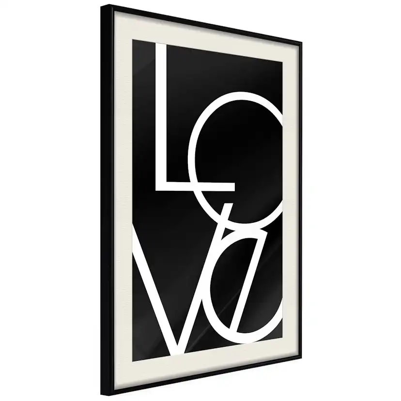 Poster Artgeist Affisch Love in Black and White