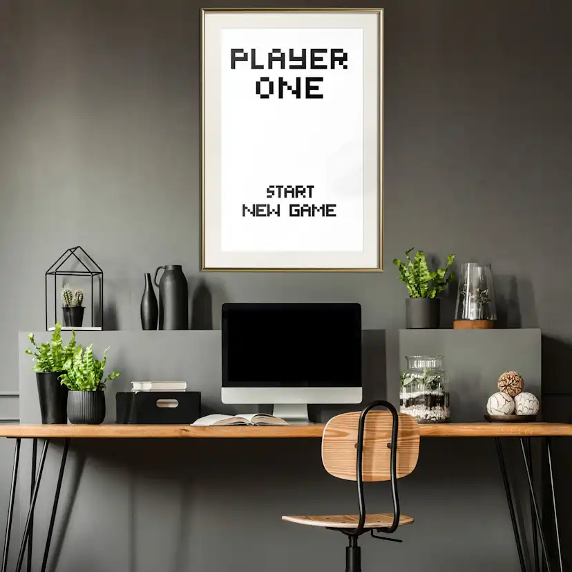 Poster Artgeist Affisch Start New Game