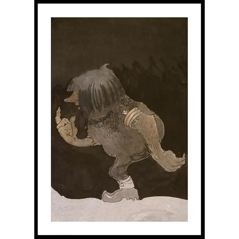 Poster Gallerix Troll på vandring By John Bauer