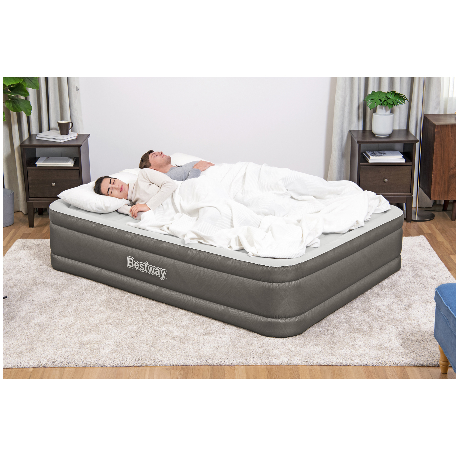 Luftmadrass Bestway Fortech 203 x 152m x 46 cm
