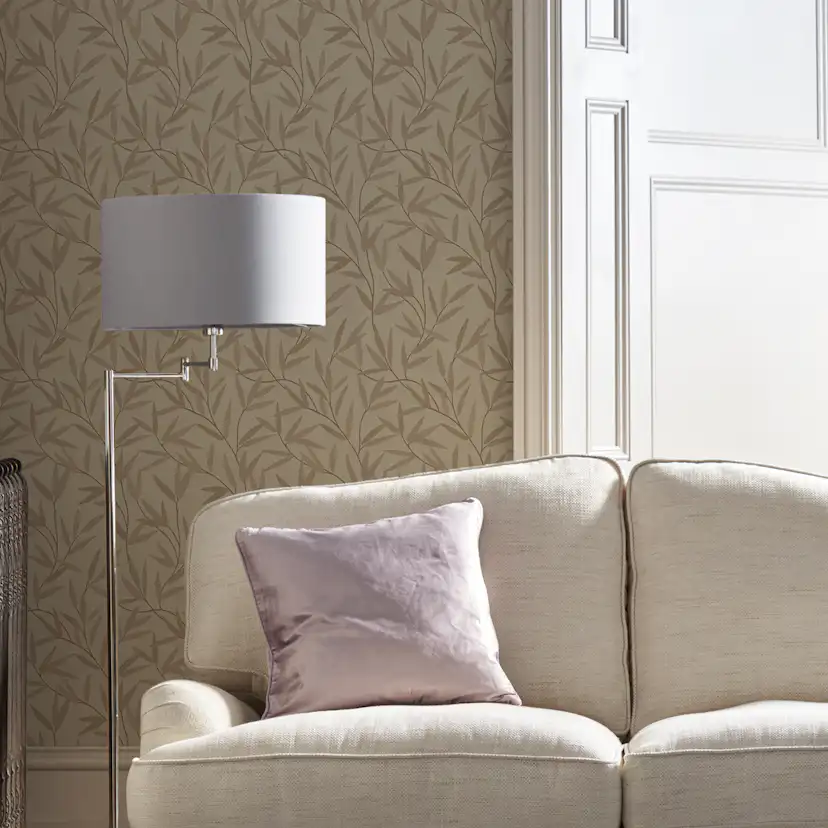 Tapet Laura Ashley Willow Leaf Naturel