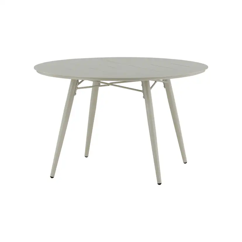 Utebord Venture Home Lina Ø120 cm Matbord i Trä & Aluminium, Beige