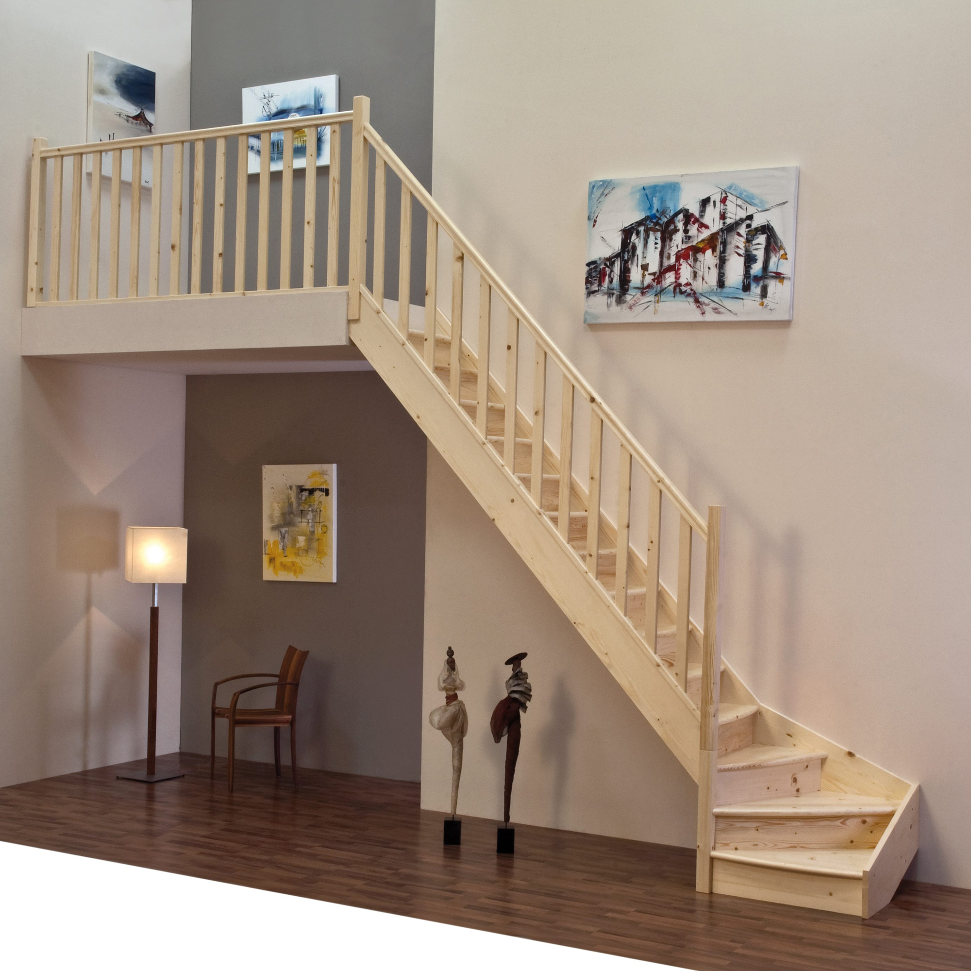 Lofttrappa Byggera Complete L-form