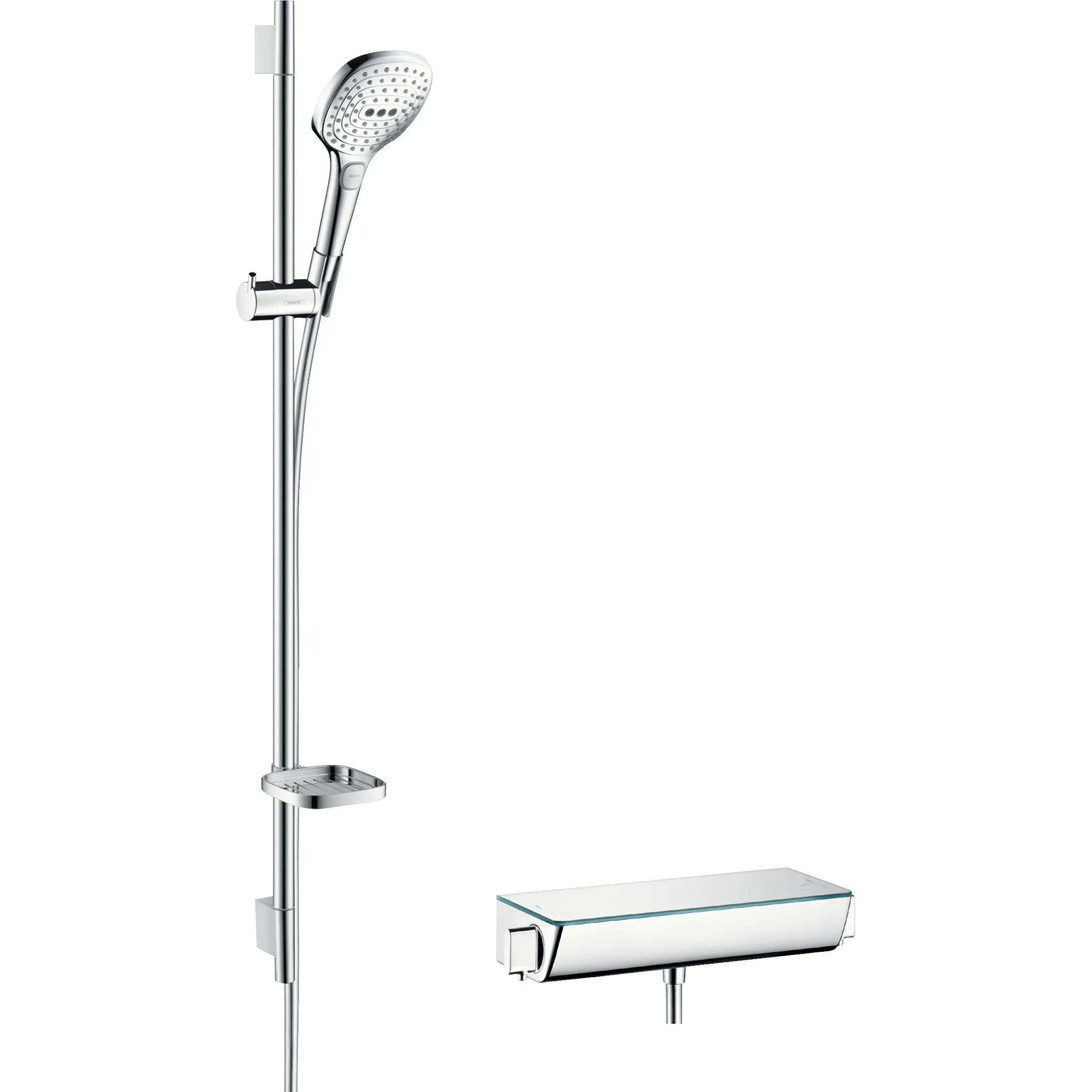 Raindance Select E Duschsystem 120 med Ecostat Select termos Krom, H: 1008 mm