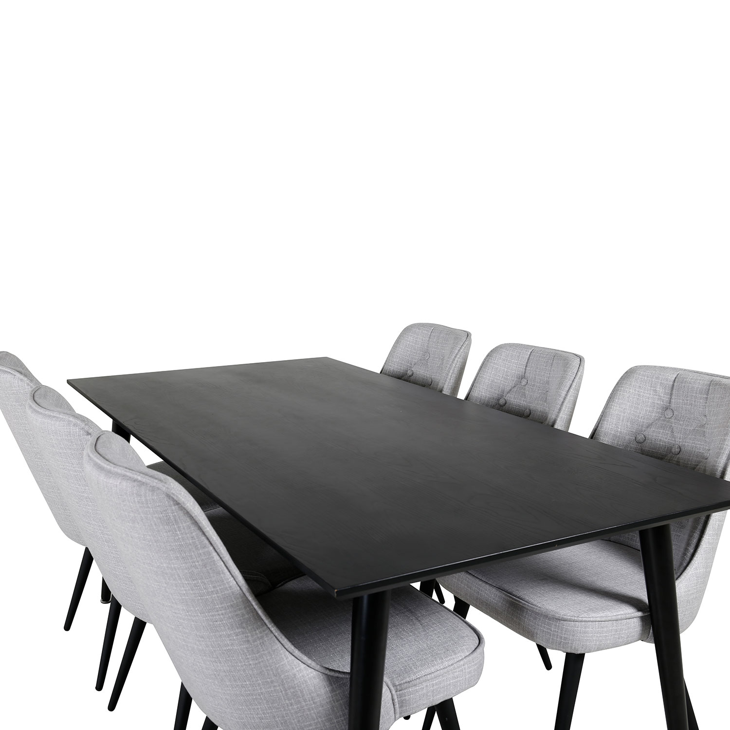 Matgrupp Venture Home Dipp med 6 Velvet Deluxe stolar