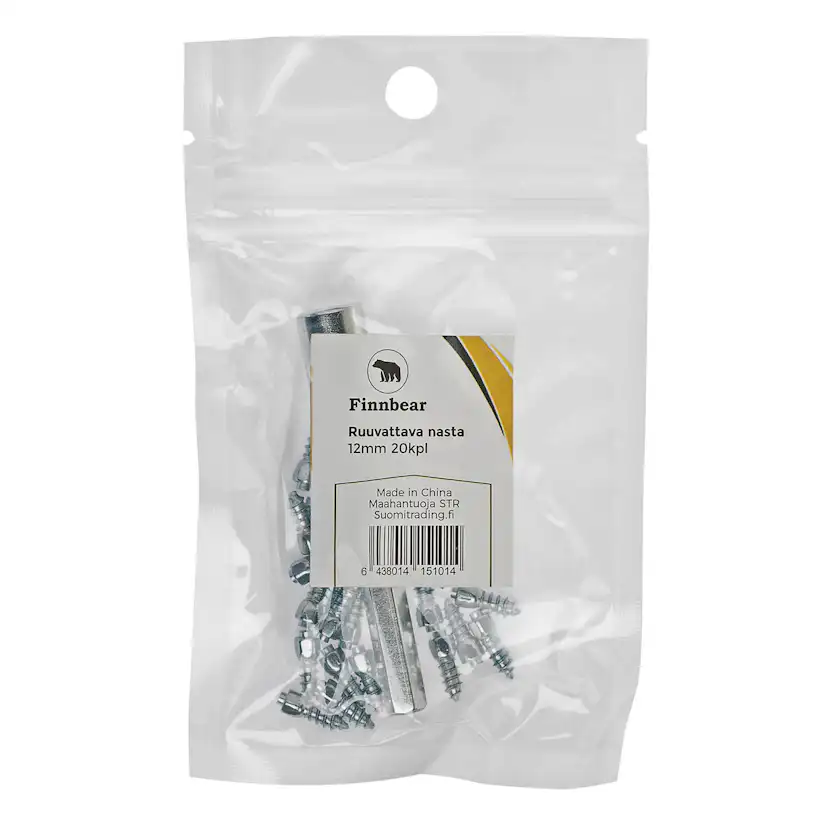 Skruvdubb Finnbear 12 mm 20-Pack