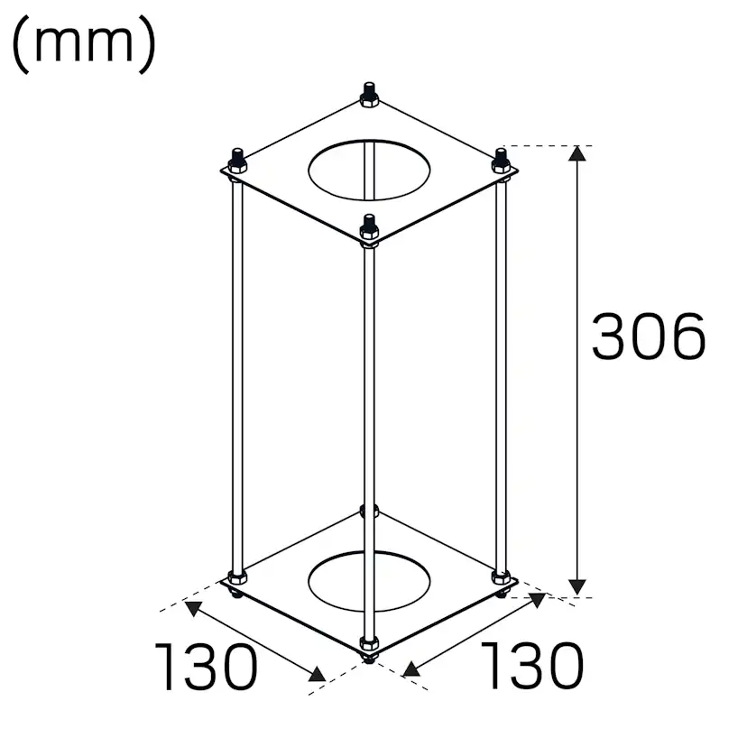 Pollare Hide-a-lite Cone Pillar Antracit 3000K
