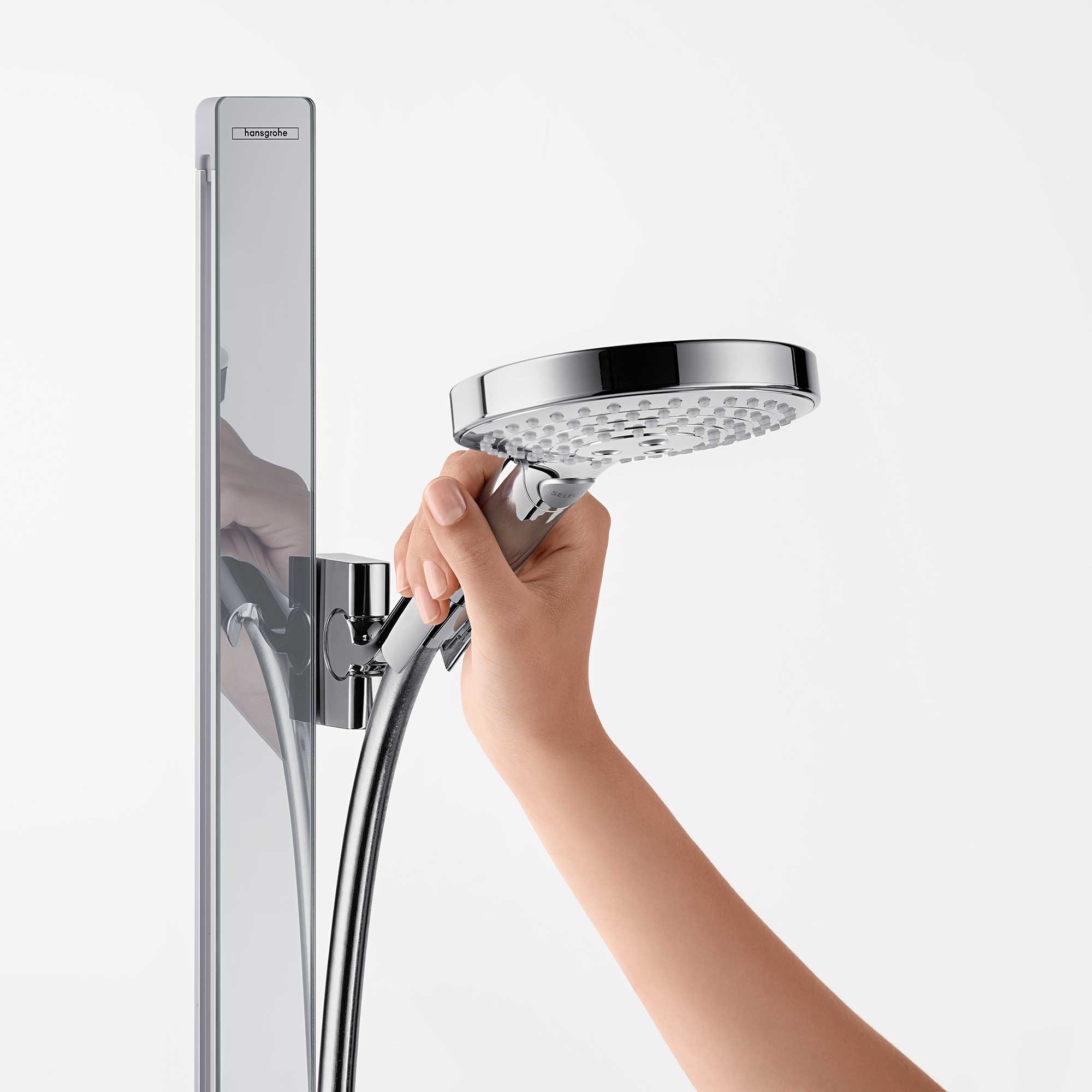 Raindance Select S Duschset 120 3jet med duschstång 150 cm o Krom, Utan EcoSmart