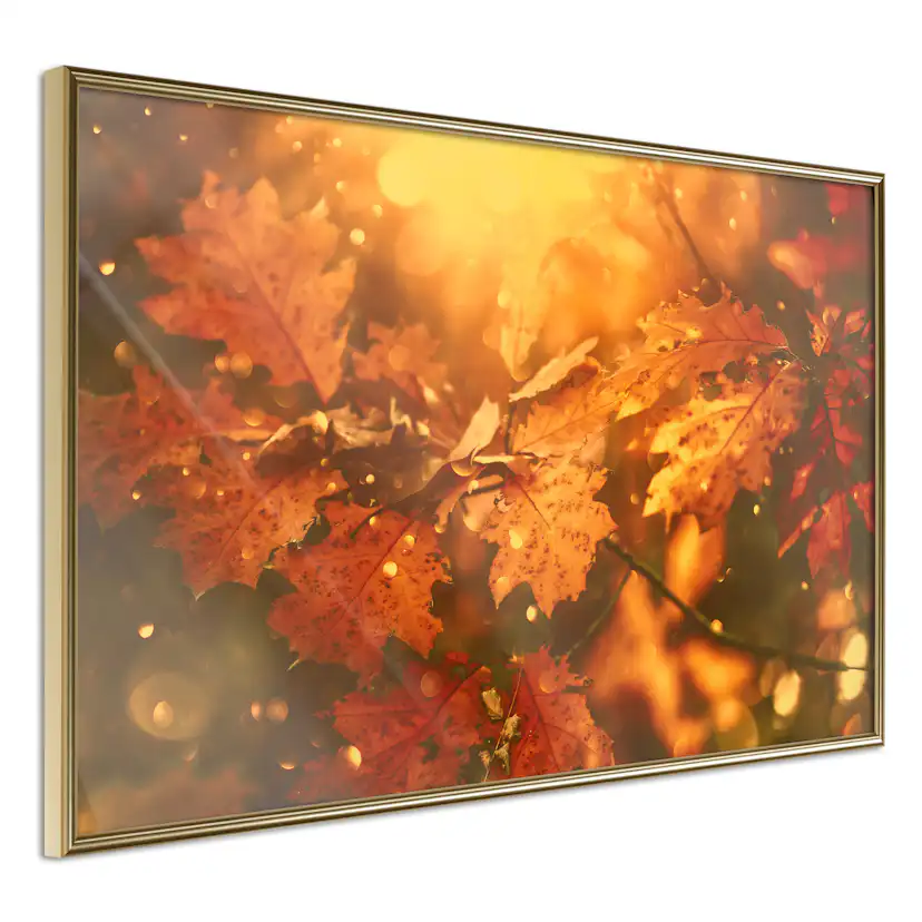 Poster Artgeist Affisch Dancing Leaves