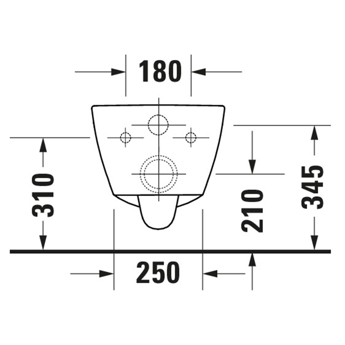 Vägghängd Toalettstol Duravit No.1 Rimless