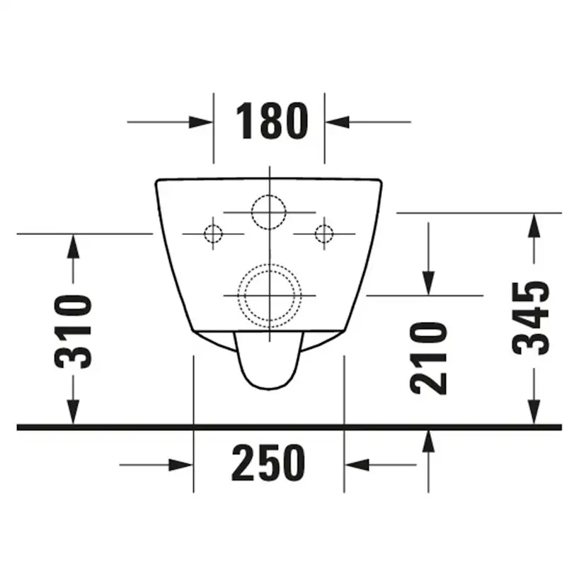Vägghängd Toalettstol Duravit No.1 Rimless