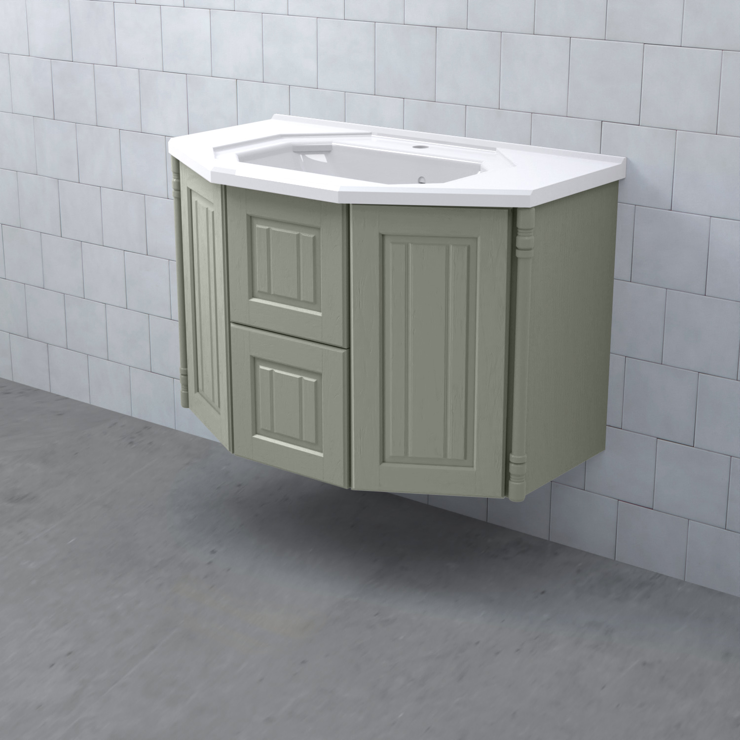 Tvättställsskåp Björbo Badrum Valhall Lådor