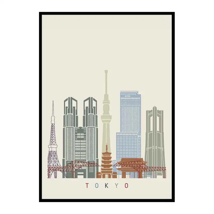 Poster Gallerix Tokyo Landmarks