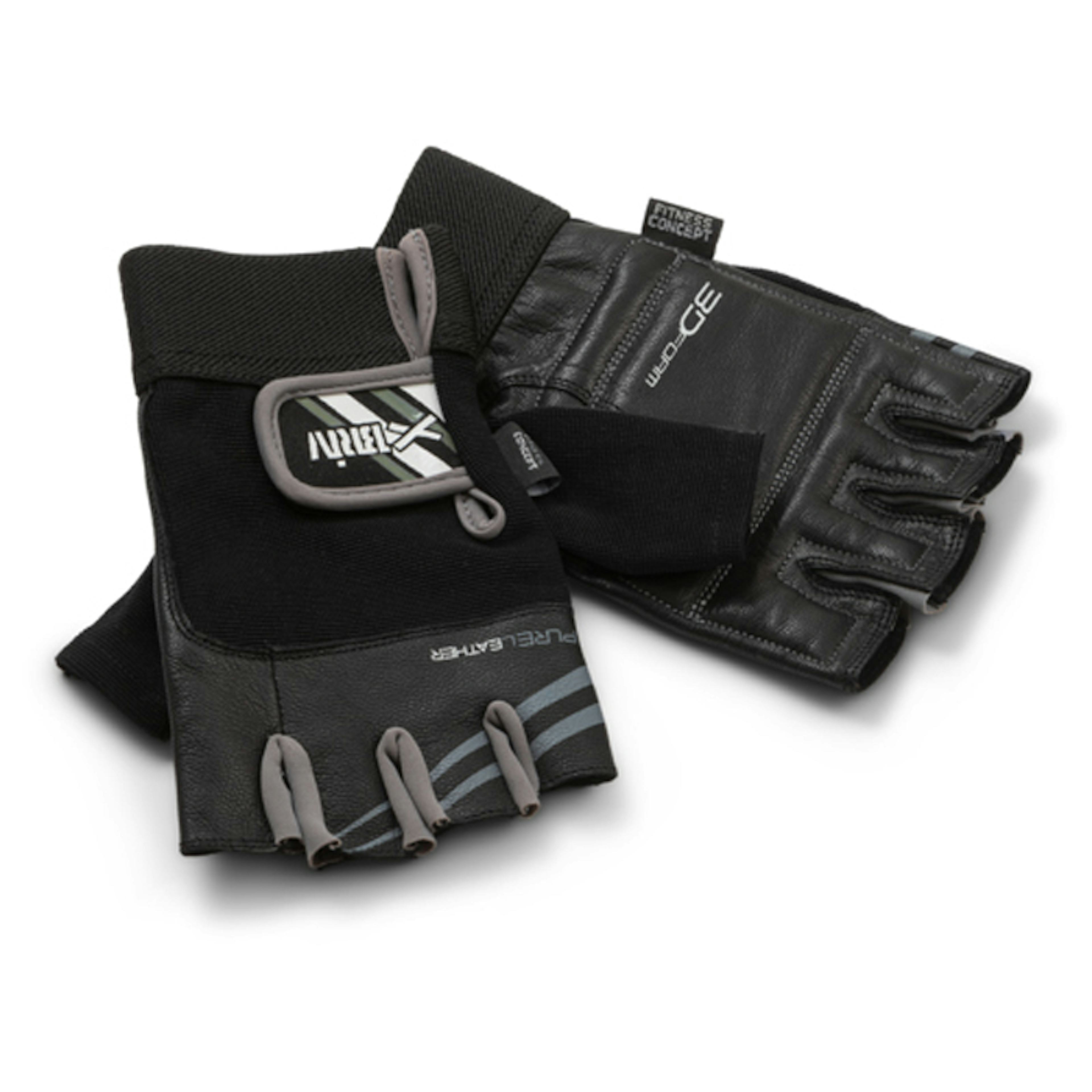 Fitnesshandske Briv Dam Svart/Grå Strl S