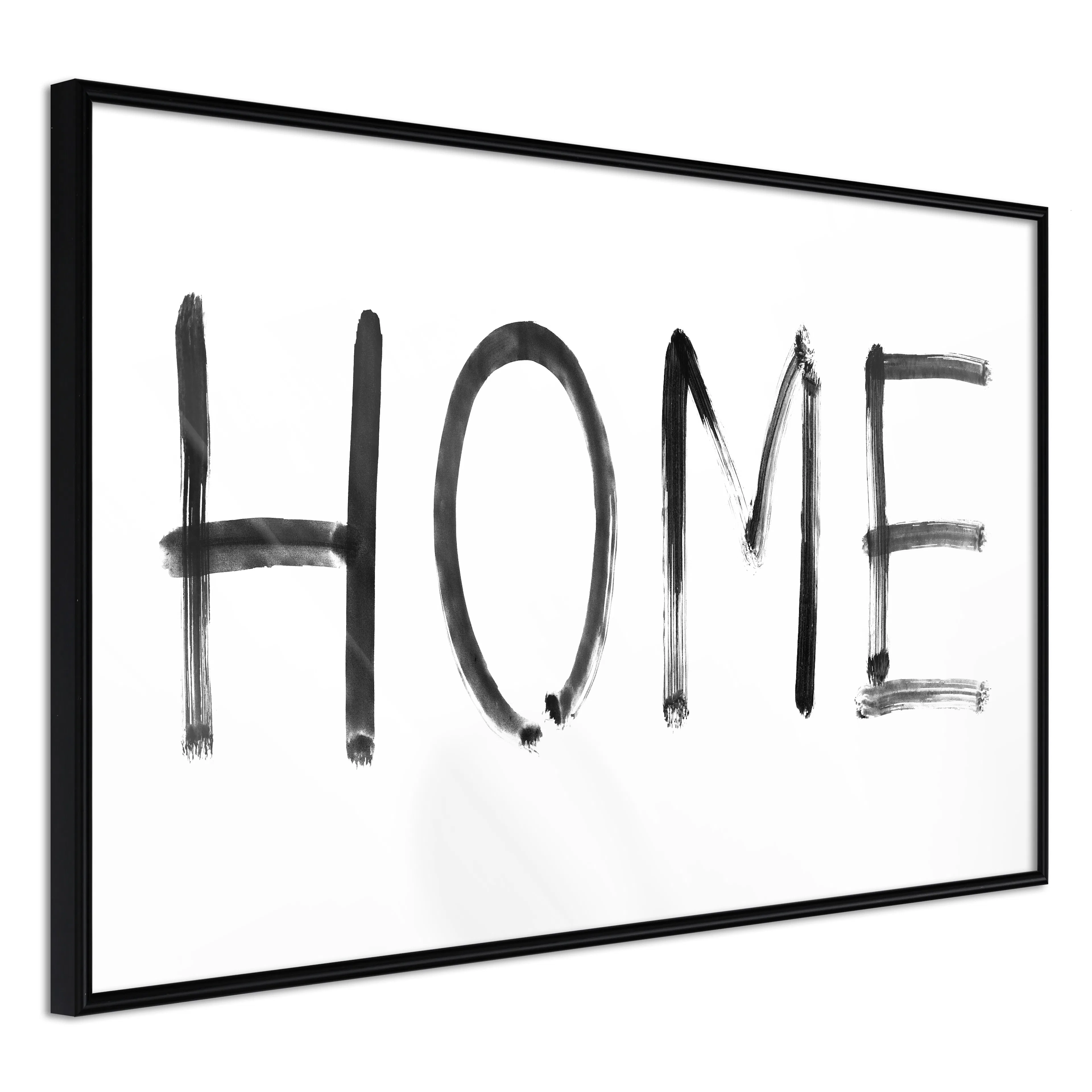 Affisch - Black Home [Poster] 60x40 Svart ram, 60x40 cm