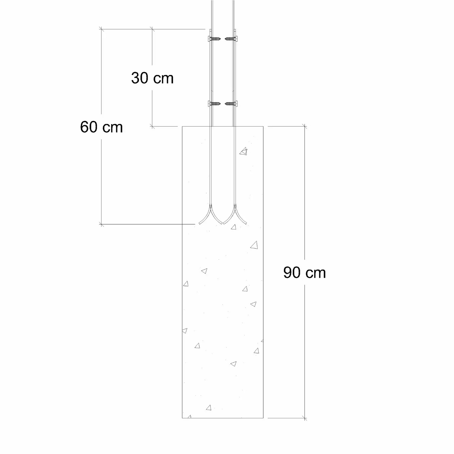 Stolpfötter PLUS Universal 2 st/frp