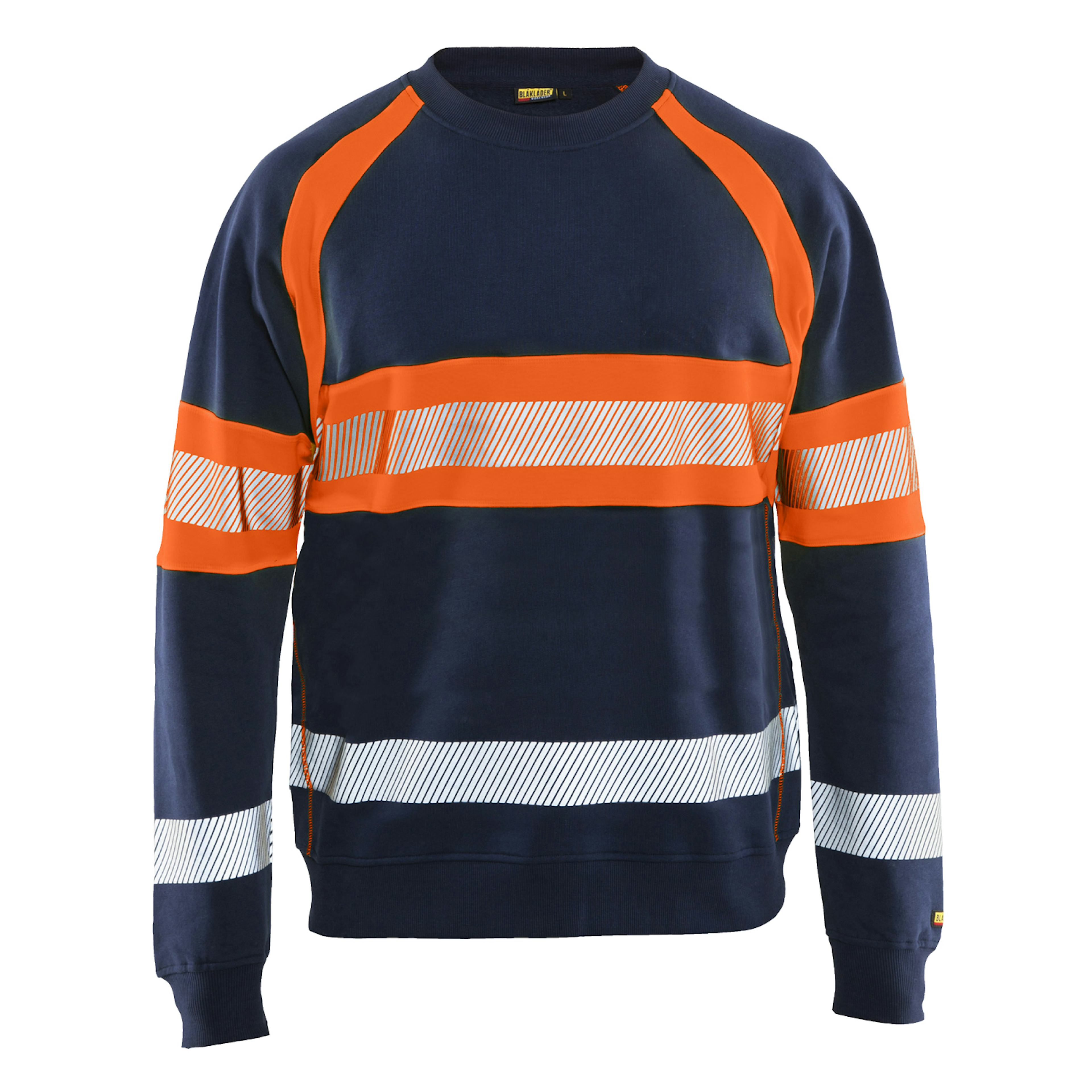 Marinblå/Varselorange