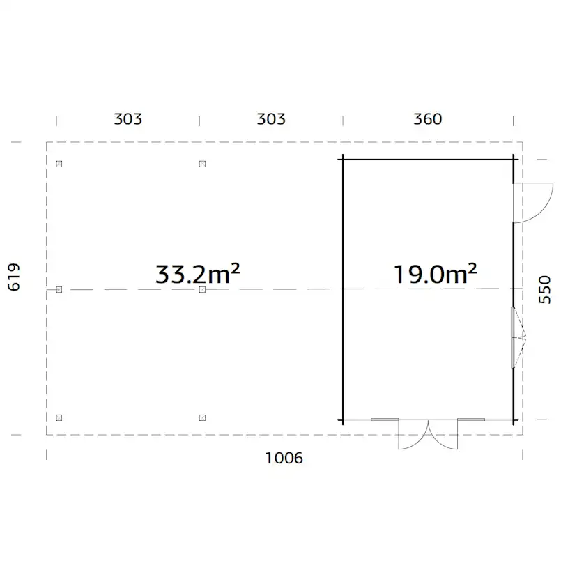 Stuga Palmako Irene 53,1 m2