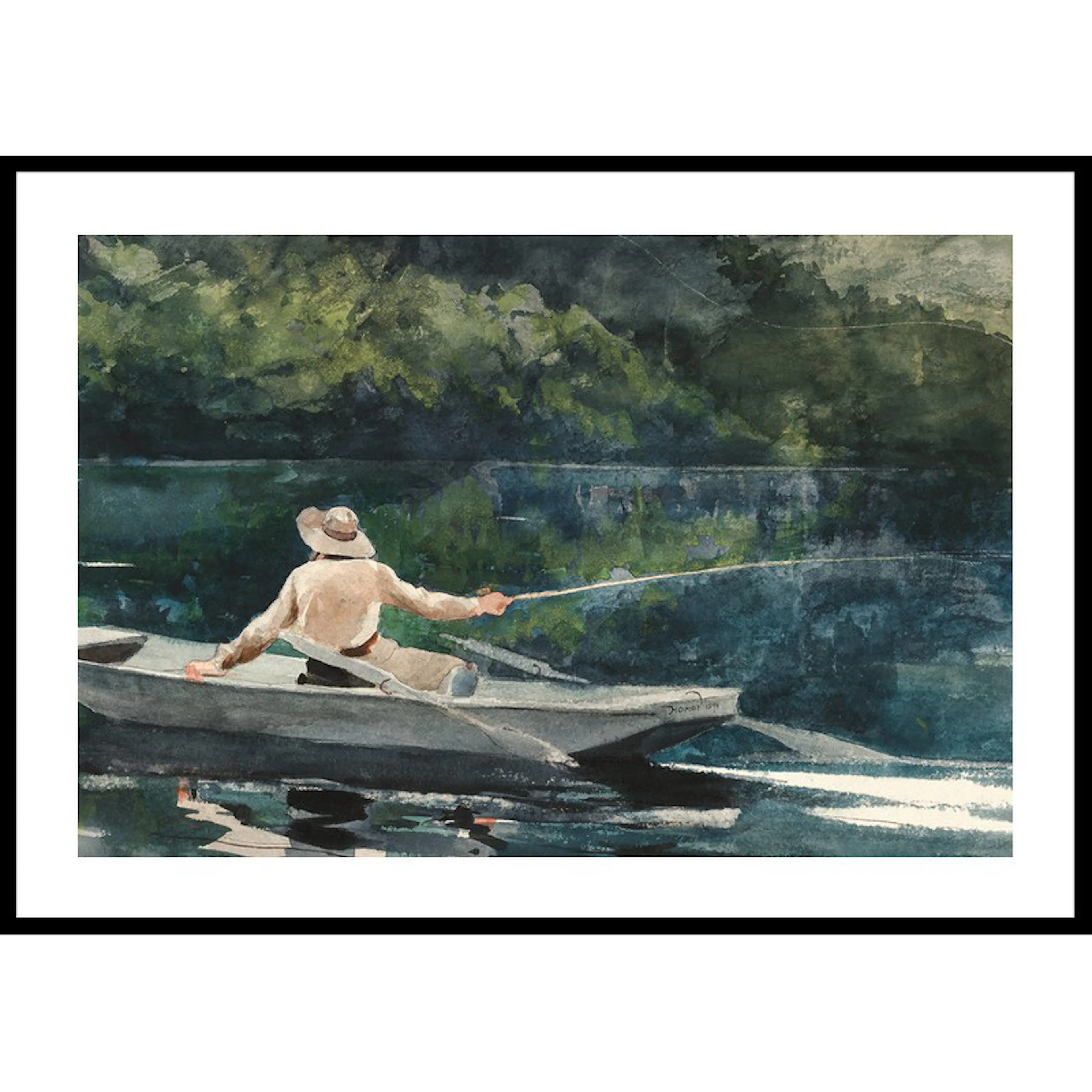 Poster Gallerix Casting Number Two By Winslow Homer