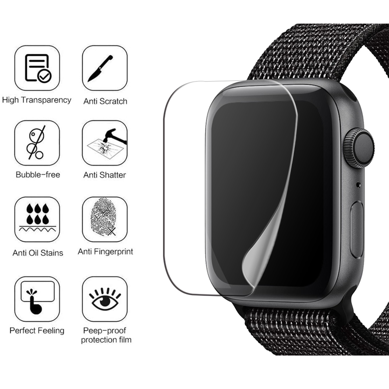 Skärmskydd Champion Apple watch 3-pack 44mm