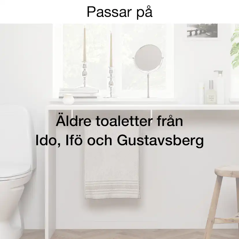 Toalettsits Pressalit Universal S1064 Hårdsits Svart